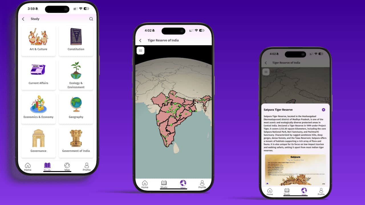 Master Every Map Question in UPSC — SelfStudy's Interactive Maps Feature Explained